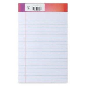Photo 1 of Wide Ruled Legal Pads, 5" x 8", 2 Pack, 50 Sheets Per Pad, 100 Pages Total