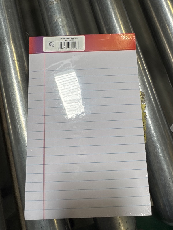 Photo 1 of Wide Ruled Legal Pads, 5" x 8", 2 Pack, 50 Sheets Per Pad, 100 Pages Total