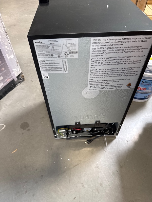 Photo 1 of Koolatron WC24CSZ 24 Bottle Cooler | Freestanding Compressor Wine Fridge, Black
