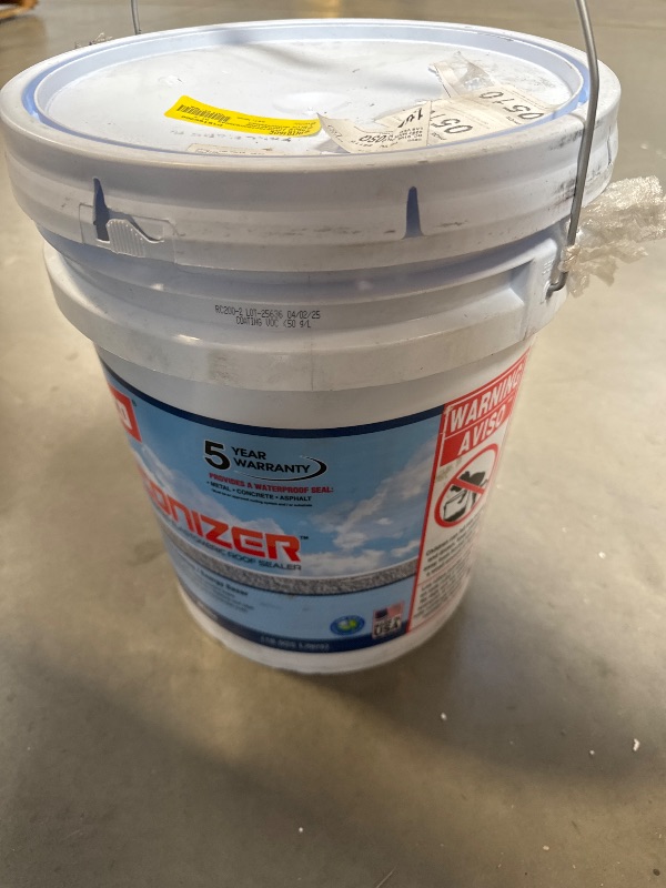 Photo 1 of Siliconizer 5 Gal. Acrylic Elastomeric White Reflective Roof Sealer
