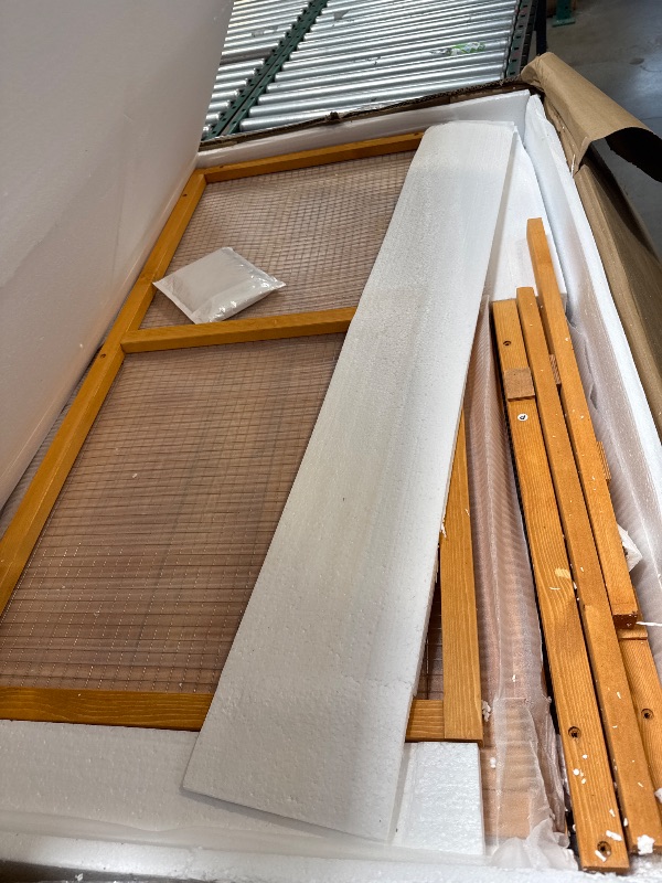 Photo 1 of Wall-Mounted Window Enclosure for Indoor Cats, Expandable Wooden Cat Perch House, Yellow