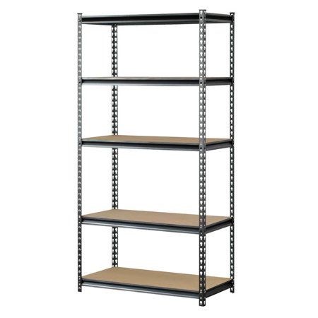 Photo 1 of Muscle Rack 36 W X 18 D X 60 H 5-Tier Steel Shelving; 800 Lbs. Capacity per Shelf; Silver/Black
