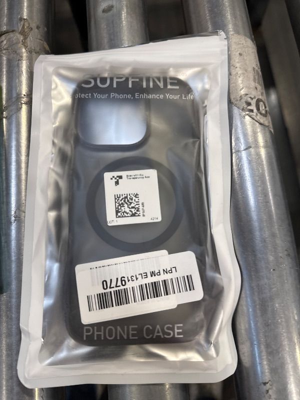 Photo 1 of SUPFINE Magnetic for iPhone 16 Pro Case (Compatible with MagSafe) (Military Grade Drop Protection) Slim Translucent Matte Shockproof with Anti-Fingerprint Phone Case,Black