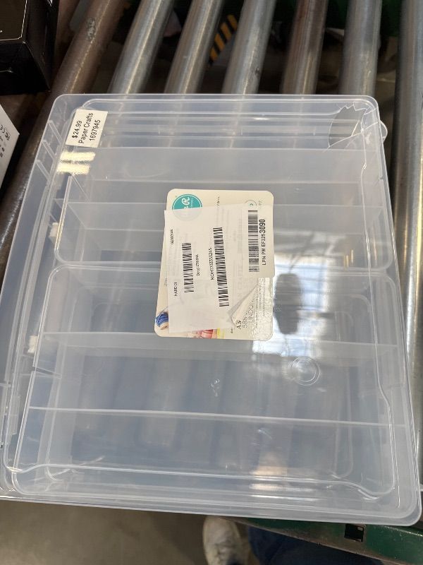 Photo 1 of We R Memory Keepers Clear Washi Storage Bin, Clear Storage Box, Washi Tape Storage Organizer, Use for Scrapbooking, Card-Making, & Paper Crafting