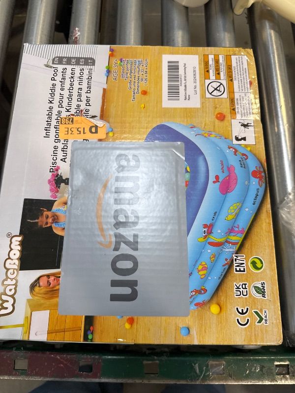 Photo 1 of Inflatable Kiddie Pool, 51" x 33" x 21" Higher Kids Swimming Pool for Indoor or Outdoor, Ocean World Inflatable Bathtub with Inflatable Soft Floor, Ball Pit Pool