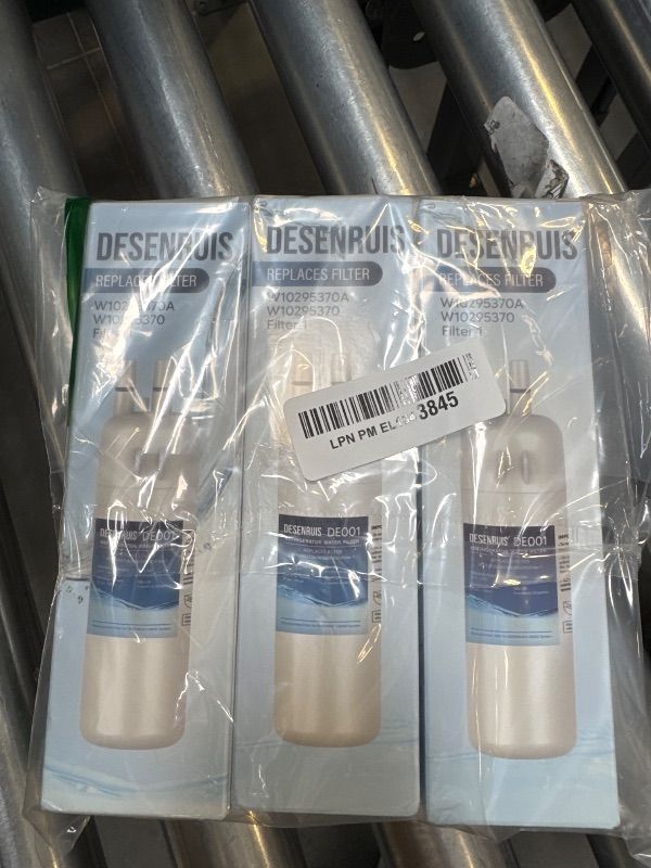 Photo 1 of W10295370A Water Filter Replacement Compatible with W10295370, EDR1RXD1, Filter 1, WHR1RXD1, KAD1RXD1, P8RFWB2L, P8WB2L, P4RFWB, P5WB2L, Pack of 3,By DESENRUIS