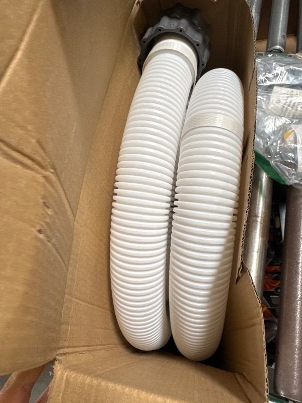 Photo 1 of 2 Pcs Pool Hoses for Above Ground Pools 1 1/2 Inch Diameter 59" Long Pool Pump Hose Replacement Filter Pump Hose Accessories
