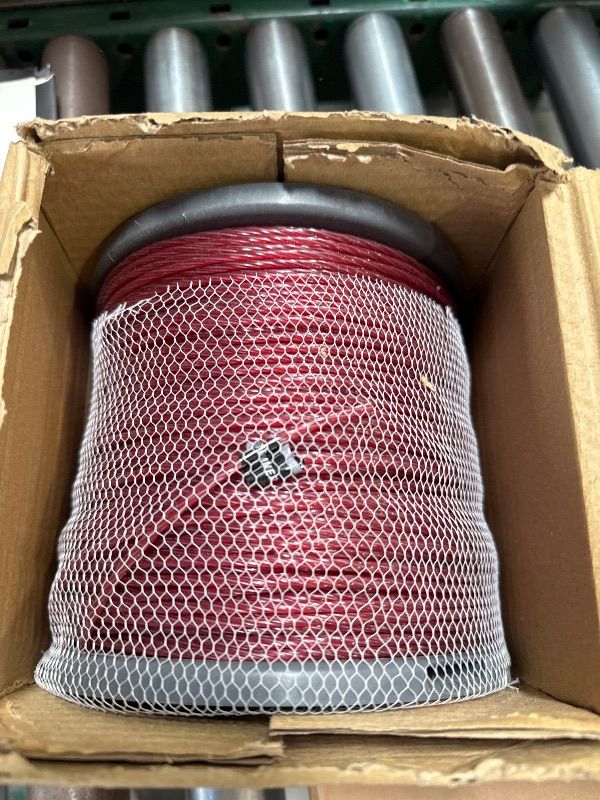 Photo 1 of A ANLEOLIFE 3-Pound Heavy Duty Octa-Twist .105-Inch-by-770-ft Trimmer Line Spool,OTRIXT Co-Extruded Multi-Edge Spiral Weed Eater String, Red