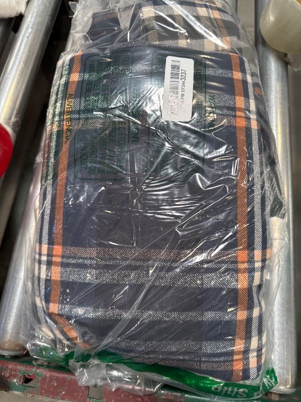 Photo 1 of  2 sets Wrangler- Twin Duvet Cover Set, Reversible Bedding Set with Matching Sham(s), Yellowstone Inspired, Casual Home Décor (City Flats Plaid Blue, Twin)