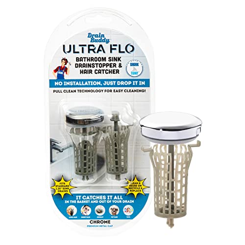 Photo 1 of 113976 Drain Buddy Ultra Flo Sink with Chrome Metal Cap Plus 1 Extra Basket

