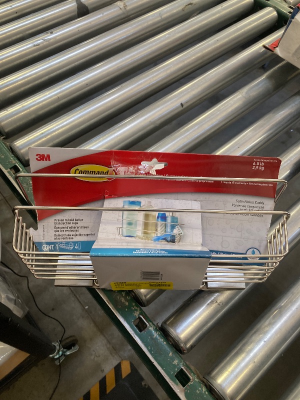 Photo 1 of 3M Command™ Bath Shower Caddy, Satin Nickel
