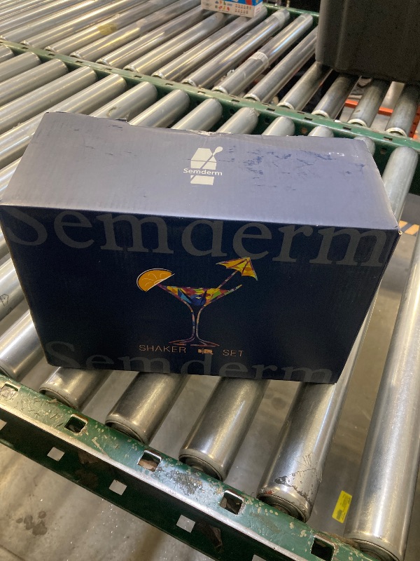 Photo 1 of Semderm Pro Cocktail Shaker Set Mixology Bartender Kit- Extra Thick Stainless Steel Boston Shaker Set | Cocktail Kit Bar Kit Bartending Kit Bar Set Barware Bartender Set for Home Bar Party