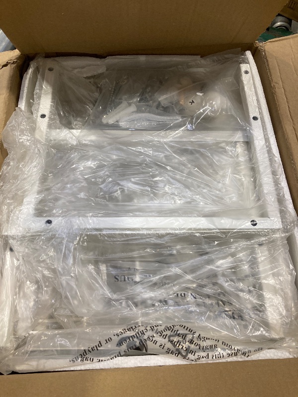 Photo 1 of UNITSTAGE Shoe Rack for Entryway, 5 Tier Shoe Organizer with 2 Non-Woven Drawers, Metal Storage Shoe Shelf for 16-20 Pairs of Shoes, with Wooden Top and Steel Frame, Shoe Stand for Closet Greige