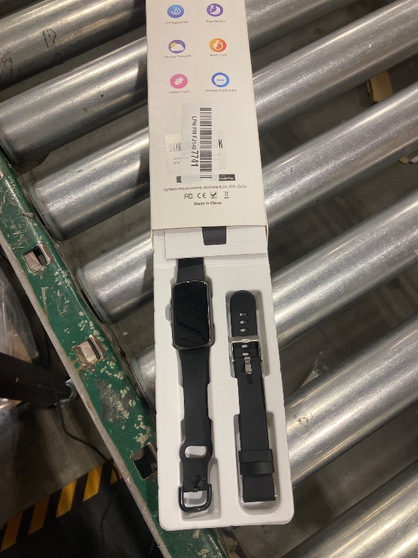 Photo 1 of Health Fitness Tracker with 24/7 Heart Rate, Smart Watch with Blood Pressure and Blood Oxygen Monitor, Bulit-in 120+ Sport Mode, Sleep Tracking Waterproof Activity Tracker for Women Men (Black)