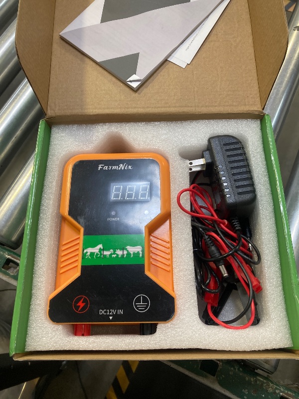 Photo 1 of 12KV Electric Fence Charger,2 Joules Pulse Energy,Coverage Length Up to 15Km,Waterproof,Suitable for Protecting Dogs,Farm Animals,Pets,Poultry,Ranches and Gardens