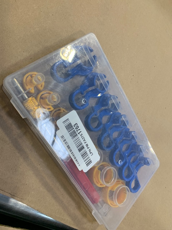 Photo 1 of 16PCS Car AC Fuel Line Disconnect Removal Tool Set with Storage Box, Valve Core Remover Tool Kit for 1/4 5/16 3/8 1/2 5/8 3/4 7/8 Inch Master Quick Disconnect Tool Kit for Auto Repair Tools