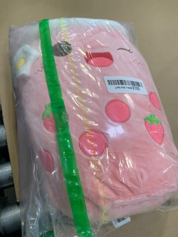 Photo 1 of 1pc Athoinsu Light Up Strawberry Milky Tea Plush Pillow 15'' Kawaii Stuffed Bubble Animal Toy with LED Lights Birthday Christmas Holiday Valentines Gifts for Kids,Girls,Boys
