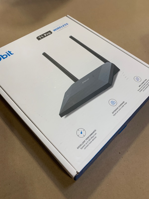 Photo 1 of Dbit N300 Easy Setup Wireless Wi-Fi Router Smart Home Internet Router - 2 x High Power Antennas, 4 x Fast Ethernet Ports, Supports Wireless Repeater, WISP Mode (T1 Pro)
