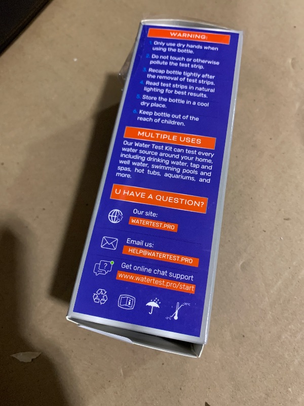 Photo 1 of All-New 20 in 1 Drinking Water Testing Kit 120 Strips, Home Tap and Well Water Test Kit for Hardness, Lead, Iron, Copper, Chlorine, Fluoride