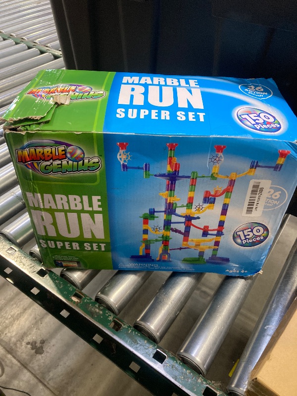 Photo 1 of Marble Genius Marble Run Super Set, STEM Toys & Maze Construction Building - 150 Translucent Track Pieces & Glass Marble for Family, Kids Toddlers Ages 4-8 - Fun Holiday Creative Gifts