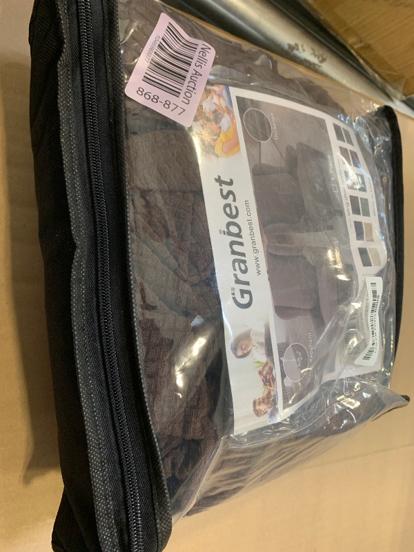 Photo 1 of Granbest Premium Water Repellent Wingback Chair Cover 2-Piece High Stretch Jacquard Fabric Wing Back Chair Slipcovers (Wing Chair Cover, Chocolate)