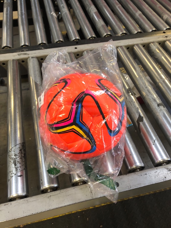 Photo 1 of American Challenge Brasilia Soccer Ball (Orange, 5)