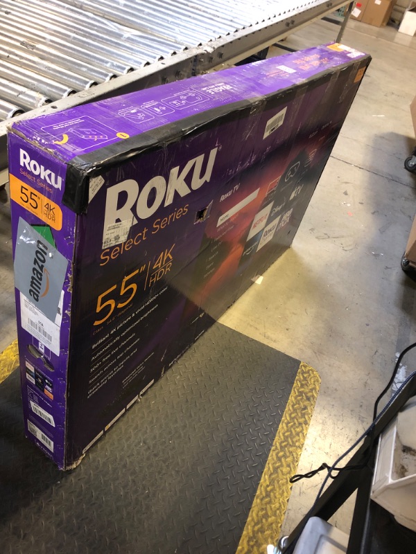 Photo 1 of Roku Smart TV – 55-Inch Select Series 4K HDR RokuTV with Roku Enhanced Voice Remote, Brilliant 4K Picture, Automatic Brightness, & Seamless Streaming – Live Local News, Sports, Family Entertainment