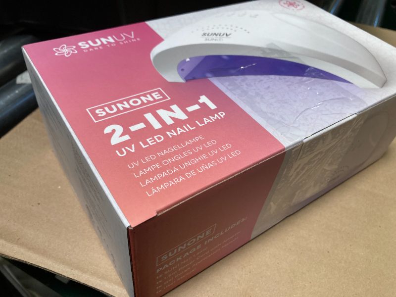 Photo 1 of SUNUV UV LED Nail Lamp, Gel Light for Nail Polish UV Dryer with 3 Timers SUNone White