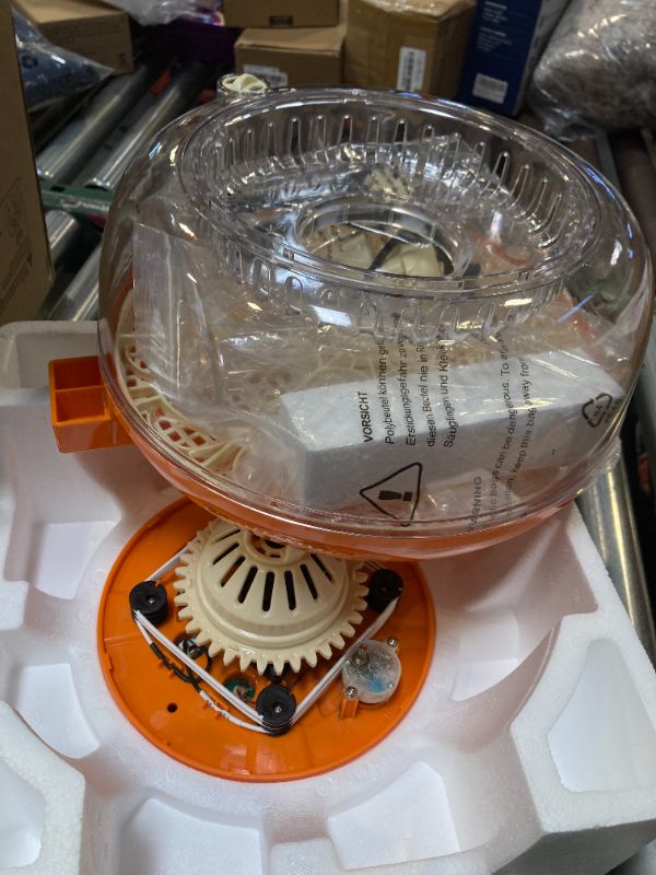 Photo 1 of 18 Egg Incubator with Automatic Egg Turning and Humidity Control, Incubators for Hatching Eggs, Chicken, Ducks, Goose, Pigeon, Quail, Parrot Incubator for Farm, Lab, Science Classroom, Home (Orange)