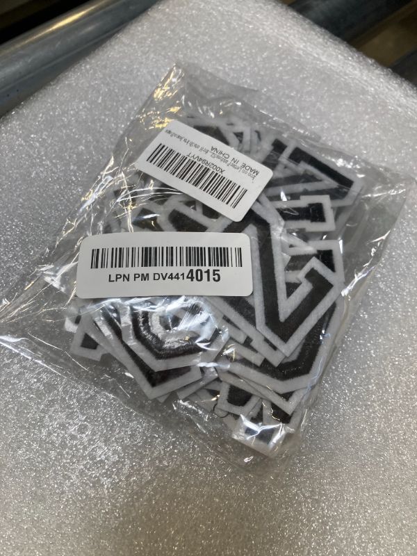 Photo 1 of Iron on Letter Patches 52 Pieces,bfuee Letter Patches Alphabet Embroidered Patch A-Z,for Hats Shirts Jeans Bags Black