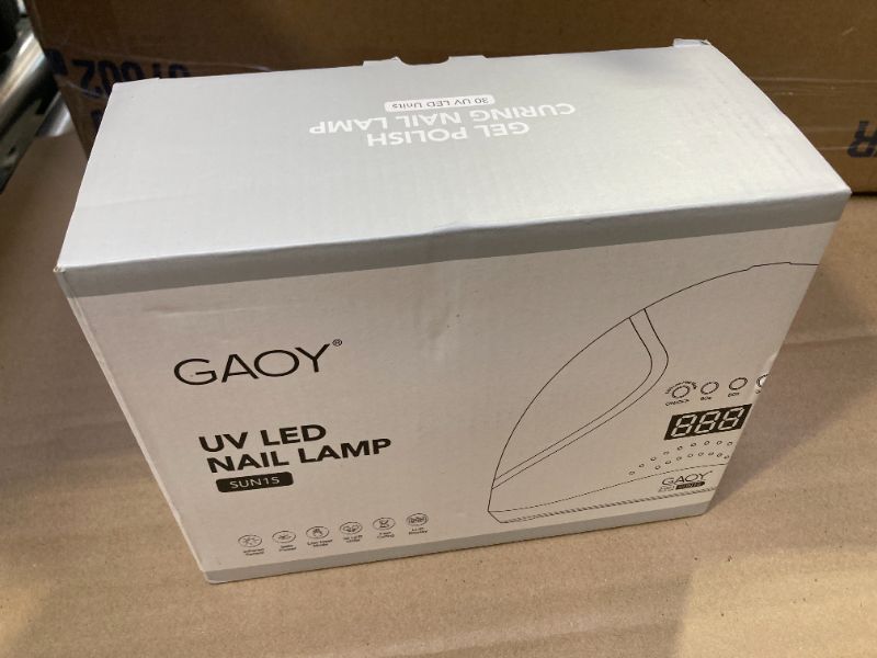 Photo 1 of GAOY UV LED Nail Lamp, UV Light with LCD Display, Professional Nail Dryer with Automatic Sensor, 4 Timers and Sensitive Mode