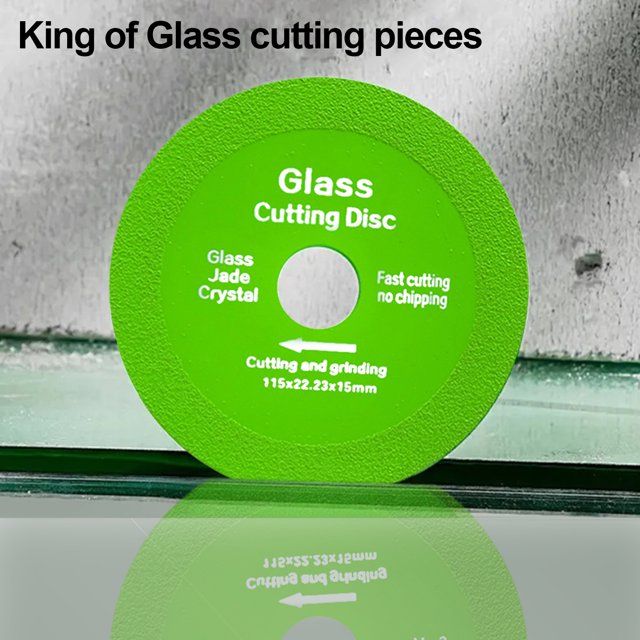 Photo 1 of 4 piece Grofry Glass Cutting Disc for Angle Grinder 1mm Chip-Free Blade Fast Precise Cuts Less Noise Flat Grinding Disc for Glass Jade Rock Plate Ceramics Sanding Blade
