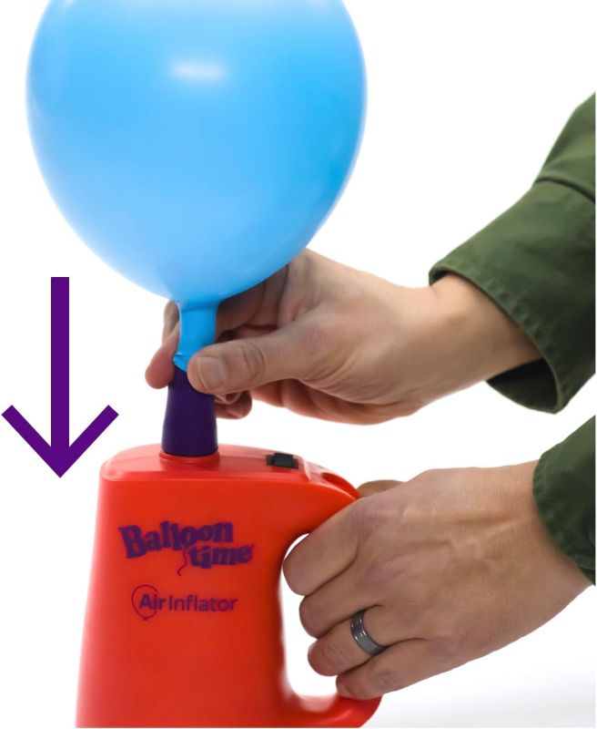 Photo 1 of Balloon Time Electric Air Inflator and Deflator - Powerful Portable Electric Air Pump for Balloons, Balloon Arch, Party Decorations, Inflatables, and Air Mattresses
