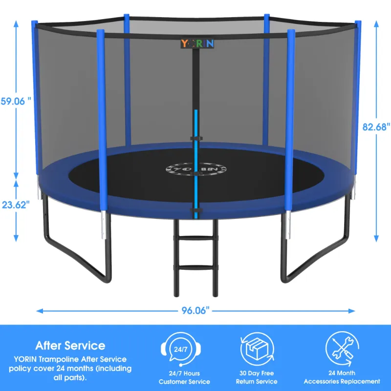 Photo 1 of YORIN Trampoline for 2-3 Kids, 8 FT Trampoline
