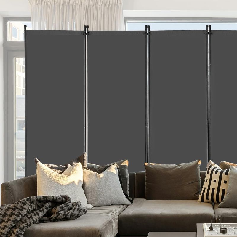 Photo 1 of VEVOR Room Divider, Room Divider, Folding Privacy Screen and Portable Partition Divider for Room Separation, Freestanding Room Partitions for Office, Bedroom, Study, Grey
