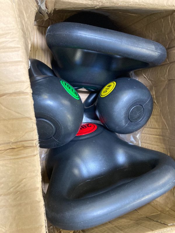 Photo 1 of BalanceFrom Wide Grip Kettlebell Exercise Fitness Weight Set 4-Pieces: 5lb 10l
