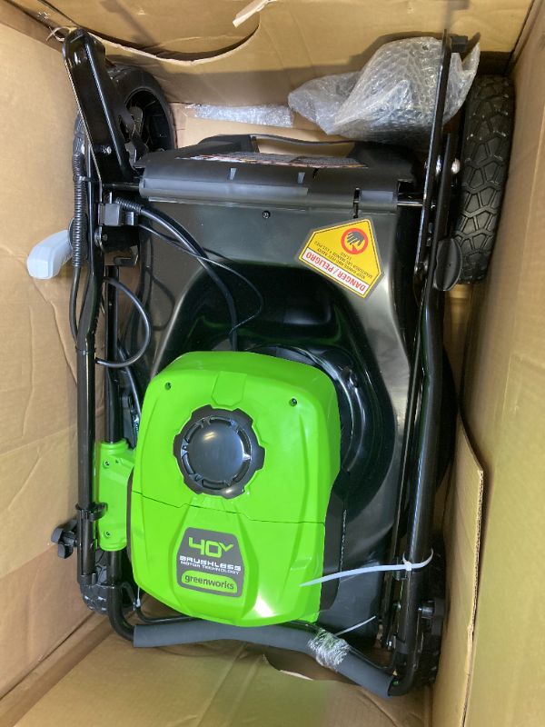 Photo 1 of 40V 20" Brushless Lawn Mower w/ 4.0 Ah Battery