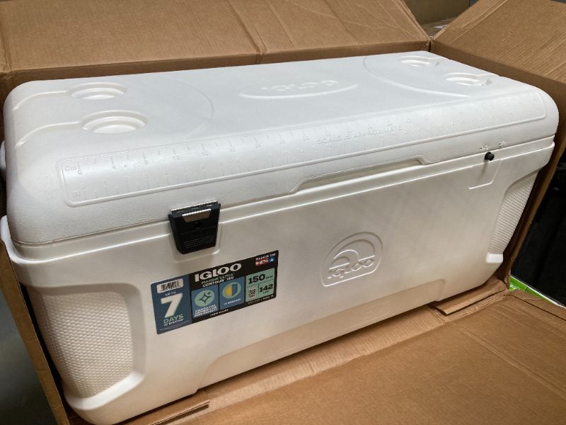 Photo 1 of Igloo 150 QT Latitude Marine Hard Side Cooler, White
