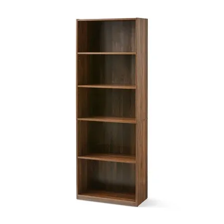 Photo 1 of Mainstays 71" 5 Shelf Bookcase, Canyon Walnut
