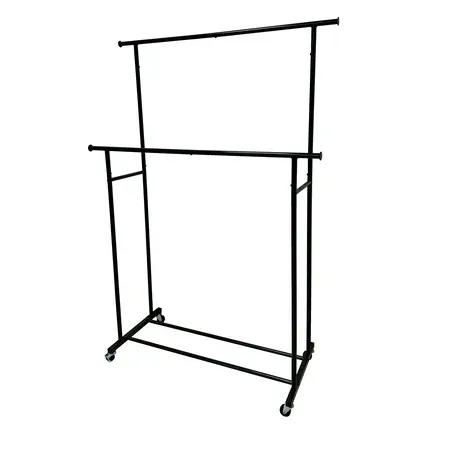 Photo 1 of Mainstays Mainstays Double Garment Rack Rich Black Metal Frame
