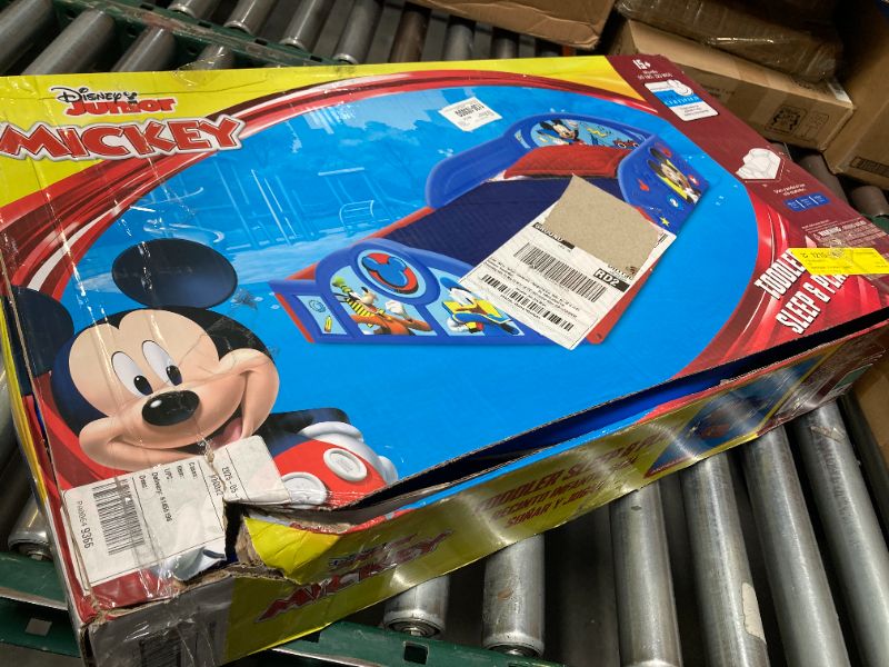 Photo 1 of Disney Mickey Mouse Plastic Sleep and Play Toddler Bed by Delta Children
