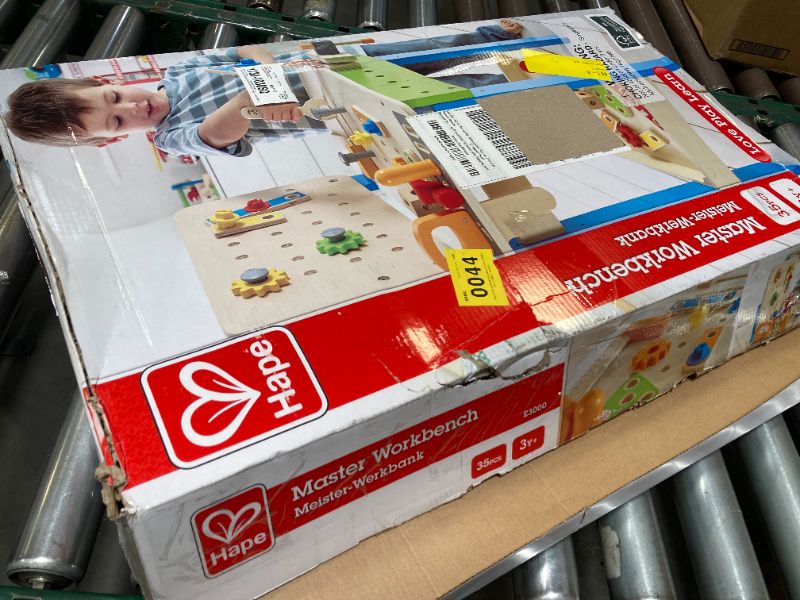 Photo 1 of Hape Award Winning Master Workbench Kid's Wooden Toolbench Pretend Builder Set, Multicolor (E3000)