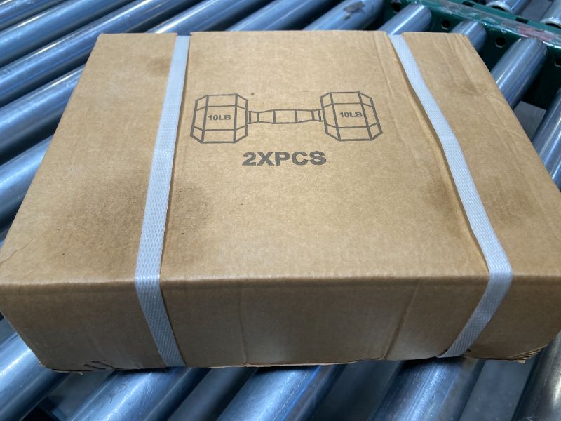 Photo 1 of 10lb  Dumbbells Rubber Coated Hand Weight Set 2pcs 