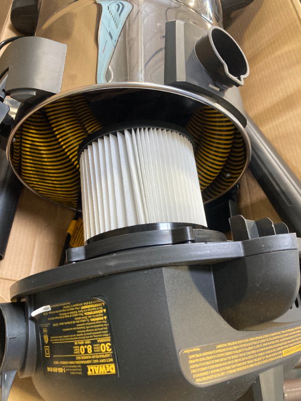 Photo 1 of Dewalt DXV08SA Stainless Steel Wet/Dry 8-Gallon 5 HP Vacuum  