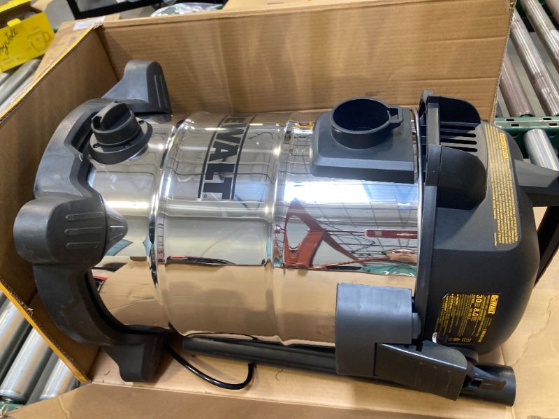 Photo 1 of Dewalt DXV08SA Stainless Steel Wet/Dry 8-Gallon 5 HP Vacuum  