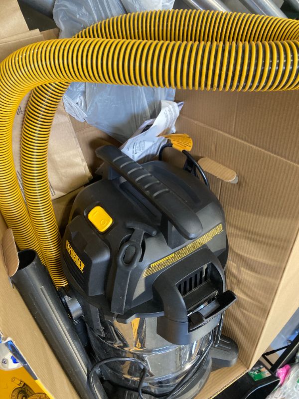 Photo 1 of Dewalt DXV08SA Stainless Steel Wet/Dry 8-Gallon 5 HP Vacuum  