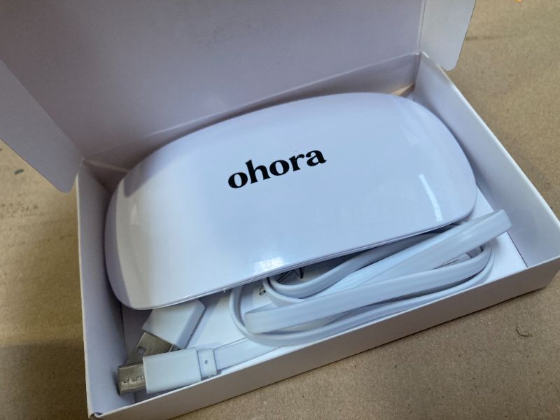 Photo 1 of ohora Care LED Lamp for Semi Cured Gel Nail Strips - 6W Max, 2 Timers (45s / 60s), Portable Lamp for Curing Gel Nail Art, For Gel Stickers and Strips Only