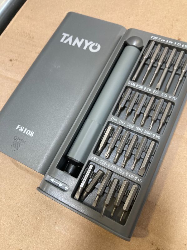 Photo 1 of TANYO Mini Electric Screwdriver Cordless, 51 in 1 Precision Screwdriver Set Rechargeable, Small Electric Screwdrive with 48 S2 Bits, 400mAh Battery LED Light Power Screwdriver for Electrical Repair