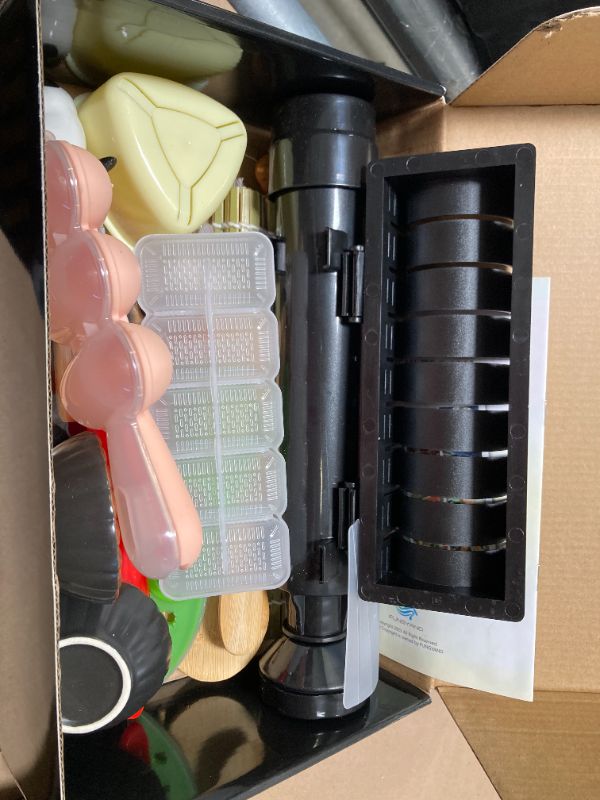 Photo 1 of FUNGYAND Sushi Making Kit, 27-in-1 Professional Maker Set with Bazooka Roller, Nigiri & Musubi Presses, Bamboo Mats, Knife, Chopsticks, Ceramic Dishes - Ideal for Beginners
