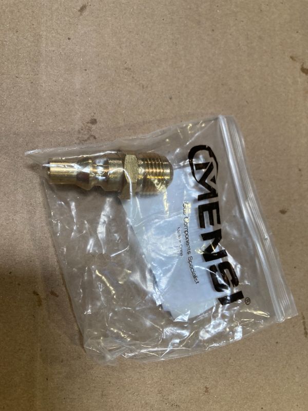 Photo 1 of MENSI 3/8" Male Flare X 1/4" Quick Connect Plug for Female Flare Propane Extension Hose Hook RV Gas Supply